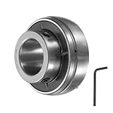 QUARKZMAN UC205-14 Kissenblocklager 7/8 Bohrung Lagergehäuse aus Chromstahl (GCR15) Flanschlager mit Schraubenschlüssel