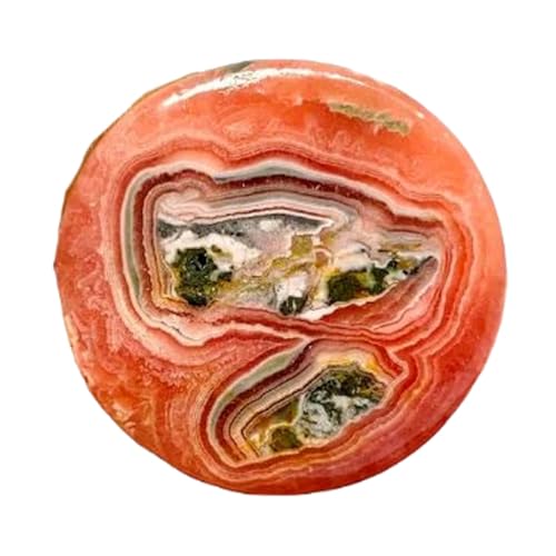Rhodochrosite naturelle cabochon rond 40 mm pierre en vrac fabrication bijoux collier