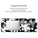aportt Black White Grey Mouse Pad XL Anime Cool Geometric Japanese Extended Desk Mat 80X30cm Non-Slip Rubber Base Stitched Edge Large Mousepad for Desk Gaming Laptop Desktop,31.5×11.8 Inch