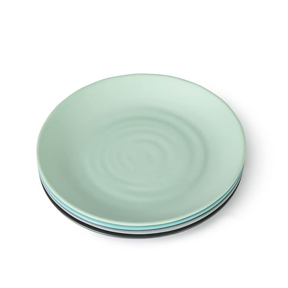 Ensemble D'assiettes En Plastique 4 Grandes Assiettes Réutilisables, Allant Au Micro-Ondes Et Au Lave-Vaisselle, Assiettes En Plastique Robustes Incassables,11