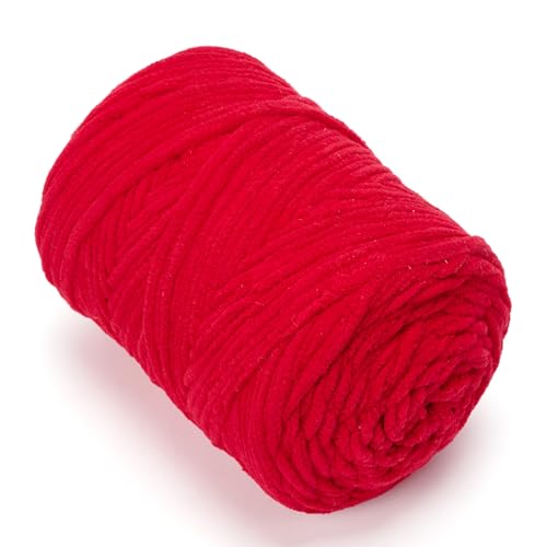 SOVIKER Chunky Chenille Yarn for Knitting/Crochet Baby Blanket Fancy Yarn