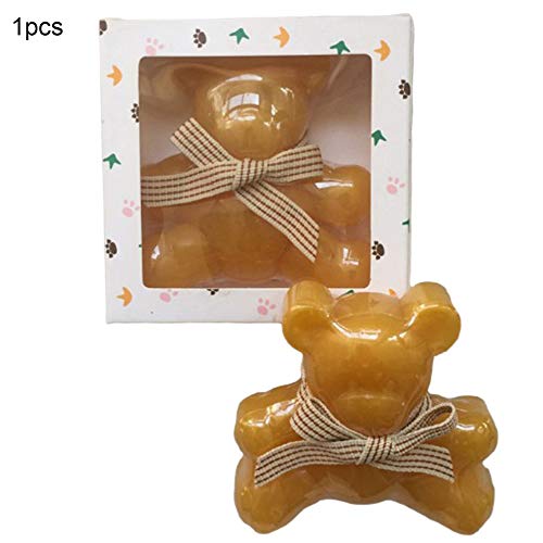 BlackEdragon Children'S Handmade Bear Soap Stripe Tie Foam Is Fine Gentle And Moist Gently Moisturizing Cleansing The Skin 1 Pcs