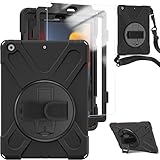 New iPad Case 9th/8th/7th Generation with Screen Protector for Kids | TSQ Shockproof Rugged...