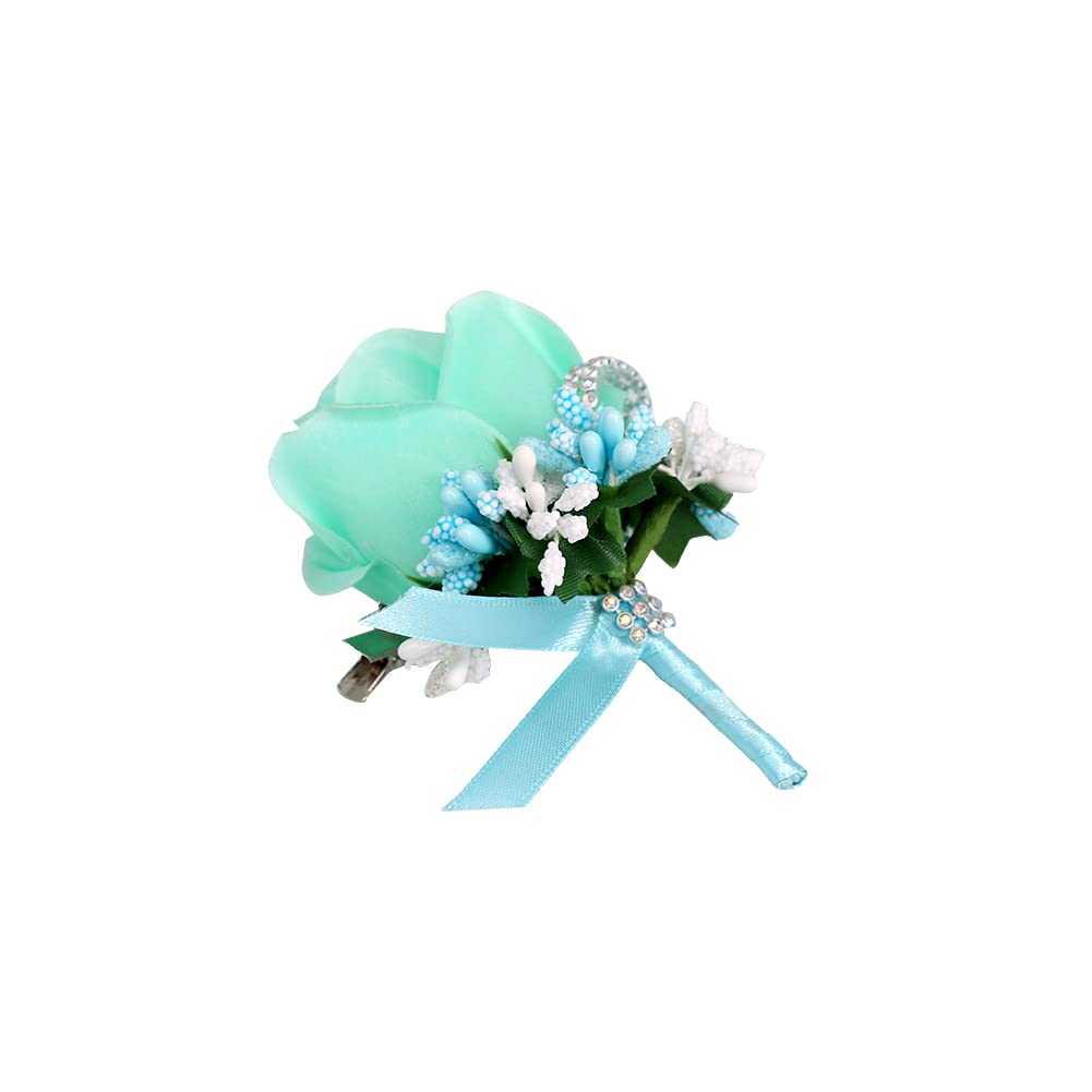 6 Pezzi Boutonniere Corsage da Matrimonio Sposa Decorazione per