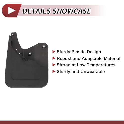Image of 1 Set Mud Flaps Splash Guards for Toyota Fortuner 2010-2015 Front and Rear Mud Guards W /Mount Accessories