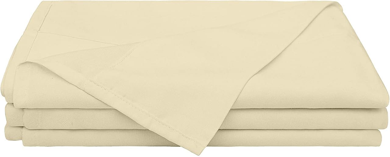 100% Cotton Soft Bedsheet, King Size (108" x 102") Bedsheet, 400TC Best Sateen Flat Bedsheets with 4" Hemmed, Top Sheet for Bed, Cool & Silky Chadar - Taupe Solid