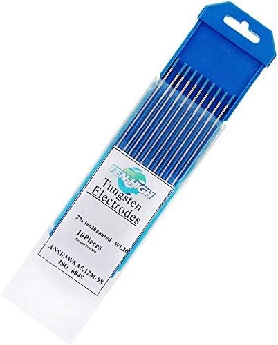 TEN-HIGH TIG Tungsten Electrodes, Lanthanum 2%, WL20(Blue) Lanthanum Tungsten Electrode, 3.2mm x150mm 10pcs Pack - Image 5