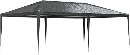 Miniatura 11 de vidaXL - Tienda de campaña blanca para exteriores, toldo UV y resistente al agua, marco de hierro resistente, fácil de montar, 6.6 x 6.6 x 7.9 pies