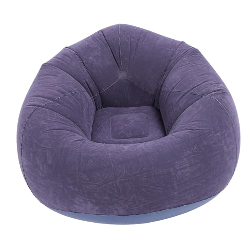 Opiniones de Sofás hinchables los mejores 5. 46 LAISANIM Silla Inflable, Cómoda Silla de Salón, sofá de Aire Suave, sofá de Soplado Plegable Portátil de PVC para Sala de Estar, Dormitorio, Oficina, Viaje, 75x75x45cm (Azul...