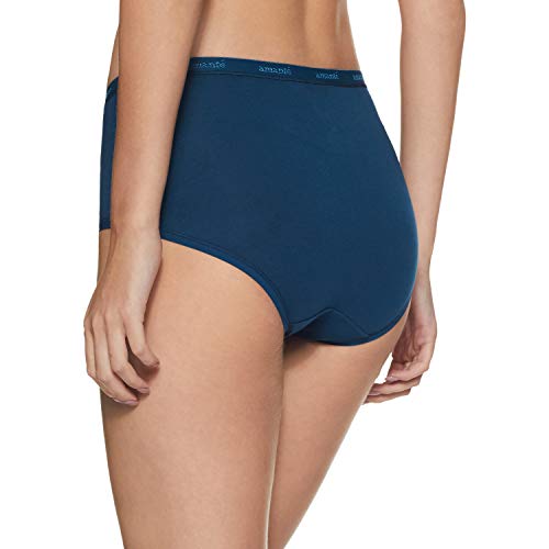 Image of Amante Solid Cotton Full Brief Panty Pack(Pack of 3)