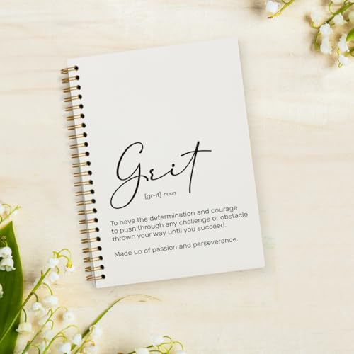 Bloc-notes inspirants Grit Definition pour le bureau et carnet à spirale 14x21 cm - 3