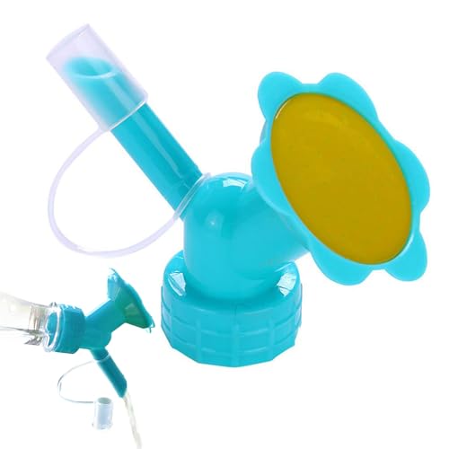 Boquilla de riego para botellas, rociador de doble cabeza con función de pulverización fina, herramienta de riego para bonsái, terraza, balcón y jardín