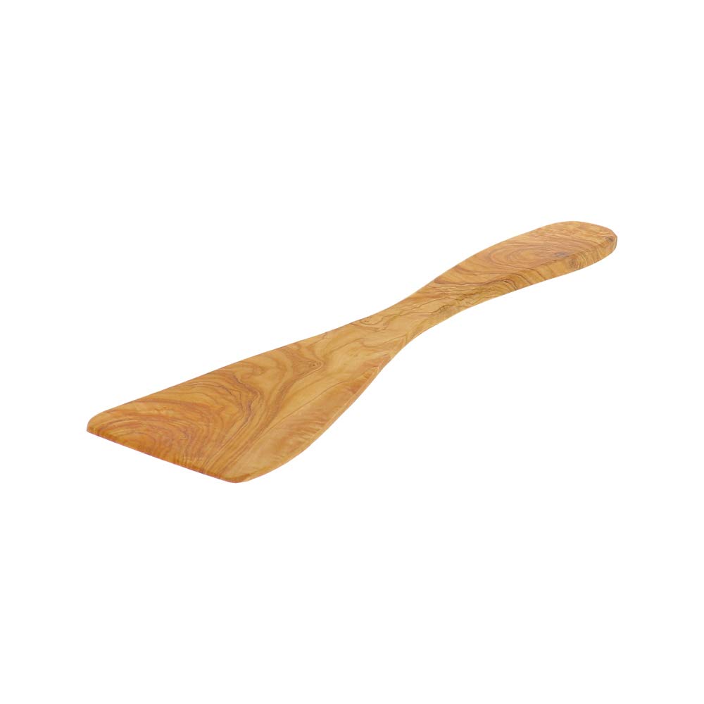 10x HOFMEISTER® Pfannenwender mit geschwungenem Kopf und typischer Olivenholz-Maserung, hergestellt in Handarbeit Familienbetrieben, 30 cm