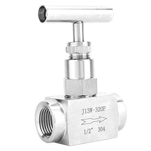 Válvula de aguja de acero inoxidable para alta presión de agua 1/2 BSPP 3