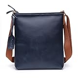 Creator屋本舗 ショルダーバッグ メンズバッグ レディース 斜めがけ ハンドメイド ボス トンバッグ クロコ本革バッグ かわいい ショルダーバッグ 軽い 小さめ おしゃれ 通勤用 軽量 ポシェット 2ways 紺色