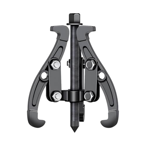 SWPHRT 3 Jaw Car Inner Bearing Puller, 3 Inch Vehicle Gear Bearing Flywheel Pulley Removal Tool with Reversible Jaws, Automotive Pilot Gear Extractor, Universal for SUV RV Motorcycle