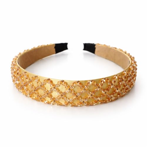 Diadema joya mujer con perlas efecto cristal