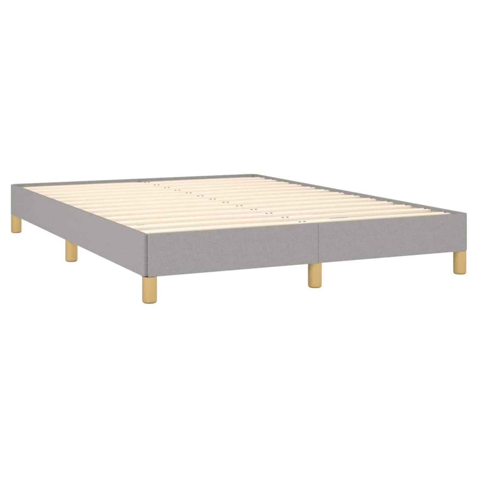 LAPOOH Struttura del letto, Doghe, Base letto, Telaio del letto, Letto Mobile, Letti Giovani, Letto completo, in tessuto grigio chiaro 140 x 190 cm