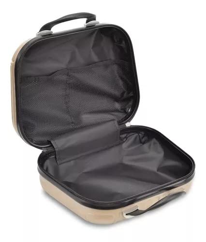 Jogo De Mala De Viagem Bordo Rodinhas 360 Padrão Anac (Champagne)
