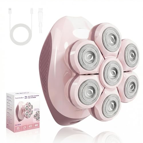 Bartrimber Electric Razors for Women Legs: 7D Fast & Painless Full-Body Shaver for Silk Skin –...