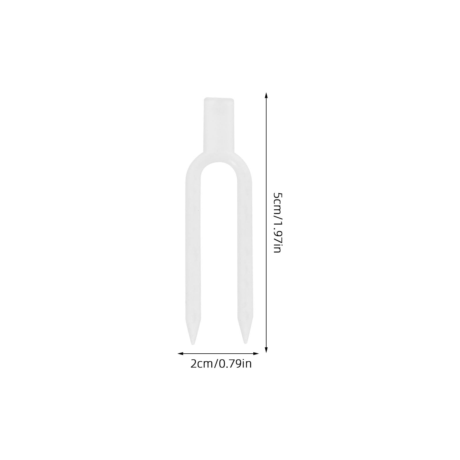 Angoily 1 Jeu de Tuteurs pour Plantes d'intérieur - Fourches à Planter Les fraisiers pour la Terre et Le Jardin - Clips de Fixation pour tiges de Jardin - Tuteurs en Plastique - Fournitures de