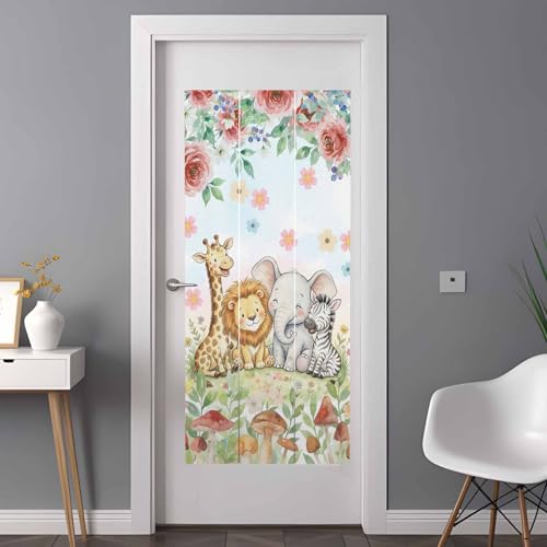 Película Privacidad para Ventana Floral Azul 35.4x78.7 cm miniatura 2