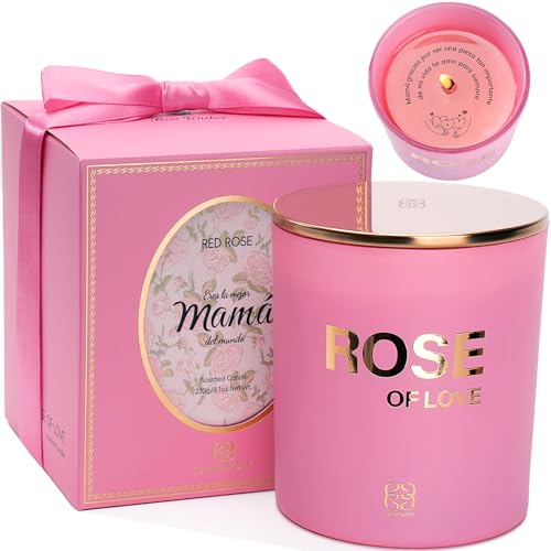 Regalo Dia de la Madre,Dia de la Madre,Regal o Madre, Regal o Mamá Regalos Día de la Madre, Burn time: 50 hours,230 g/ 8.1 oz conTarjeta, Caja de Rega lo