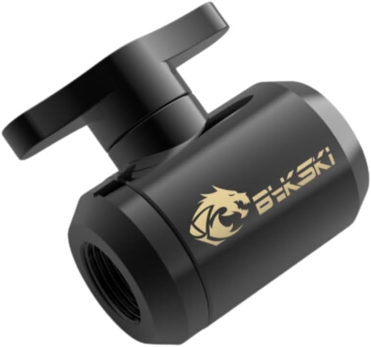 Bykski G 1/4in. Female to Female Drain Ball Valve (B-DV-CEV2) - Silver