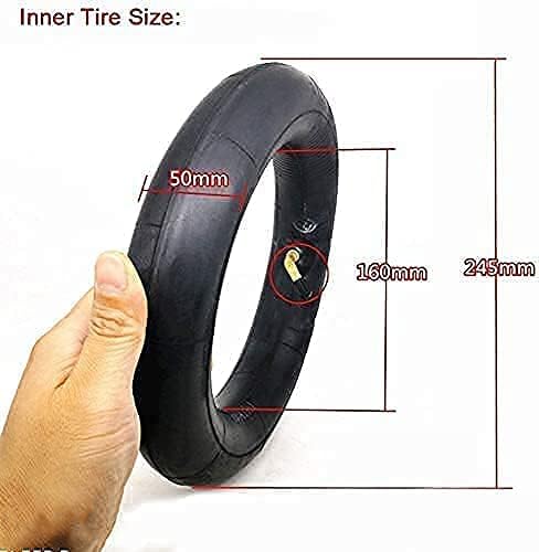 Miniatura 5 de Neumático de neumático de 10 pulgadas, 10 x 2.125 pulgadas, vástago de válvula doblado para scooter eléctrico, scooter inteligente de equilibrio