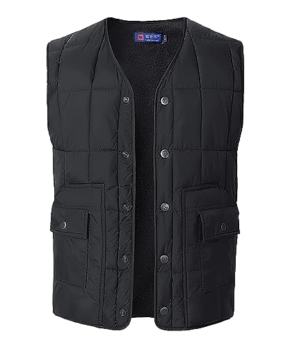 Image of Btmpmcs Mens Winter Warm Fleece Gilet Body warmer Sleeveless Jacket Casual Outdoor Activewear Vests Lightweight Work Padded Gilet Photography Fishing Outerwear with Multi Pockets