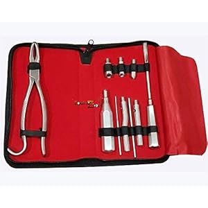 Equine Burgess Set – 11 PCS Hand Crafted Stainless Steel Horse Dental Extraction Kit – Veterinary Instruments for Large Animal Oral Care – Premium Quality Carry Case Included