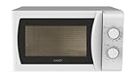Candy Idea Forno a Microonde con Grill, 20 Litri, 700W, 5 Livelli di Potenza, Programma Defrost, Timer e Segnale di Fine Cottura, Libera Installazione, 43,95 x 35,75 x 25,82 cm, Bianco - CMG20SMW