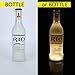 Kicsto Led Coasters,Led Stickers,Led Bottle Lights,Bottle Glorifies Coaster,Lit up Wine Liquor Bottles,Led Bar Service Lights at Night Clubs,Wedding,Parties(Warm White)
