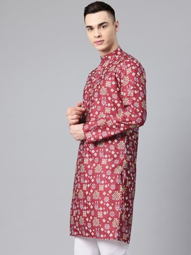 Image of Luxrio Kurta Set for Men Cotton Blend Kurta with Pyjama Set Ethnic Set