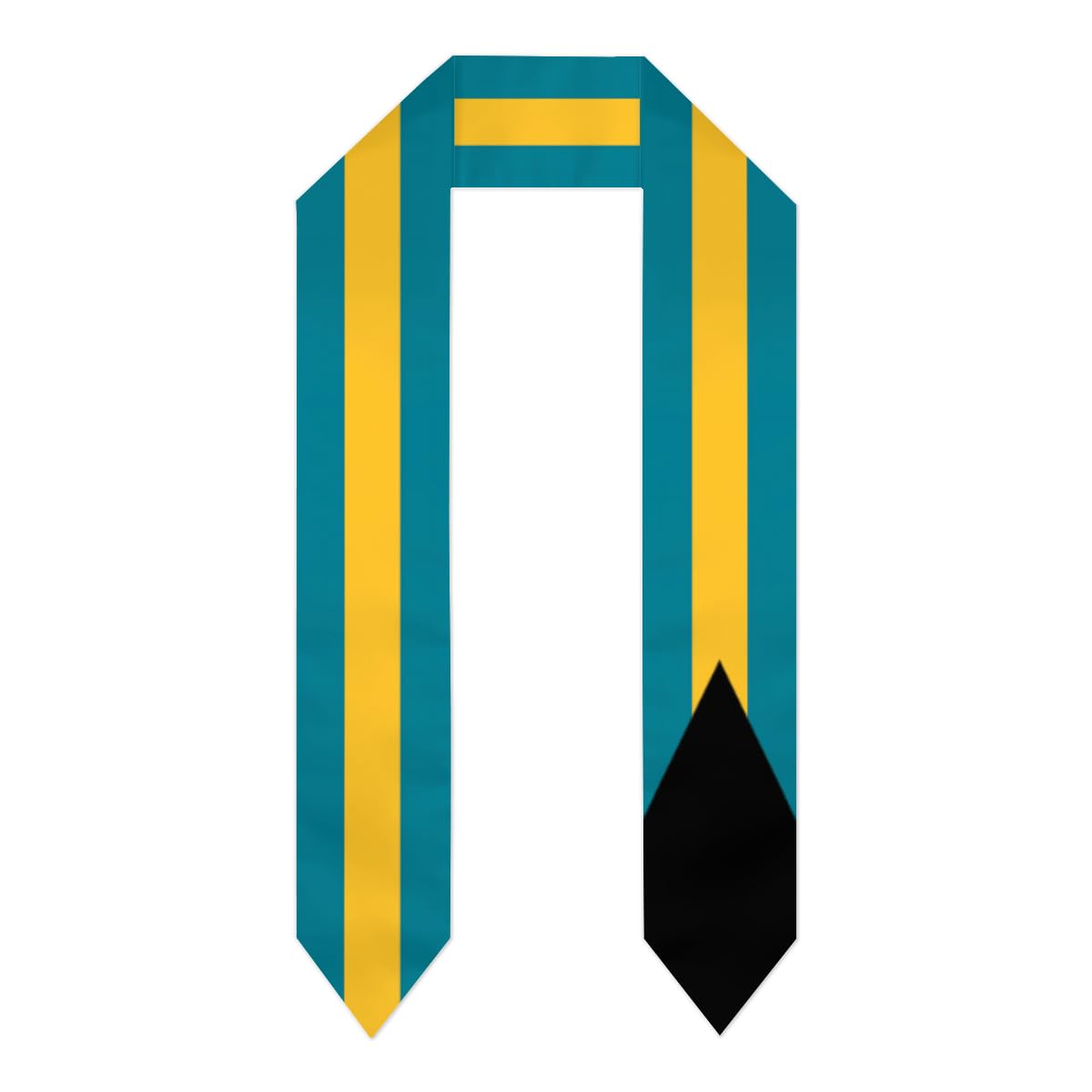 YUZEKABZ Country Flag Graduation Stole, Graduation Sash Scarf Gifts for International Student, Bahamas Flag, One size