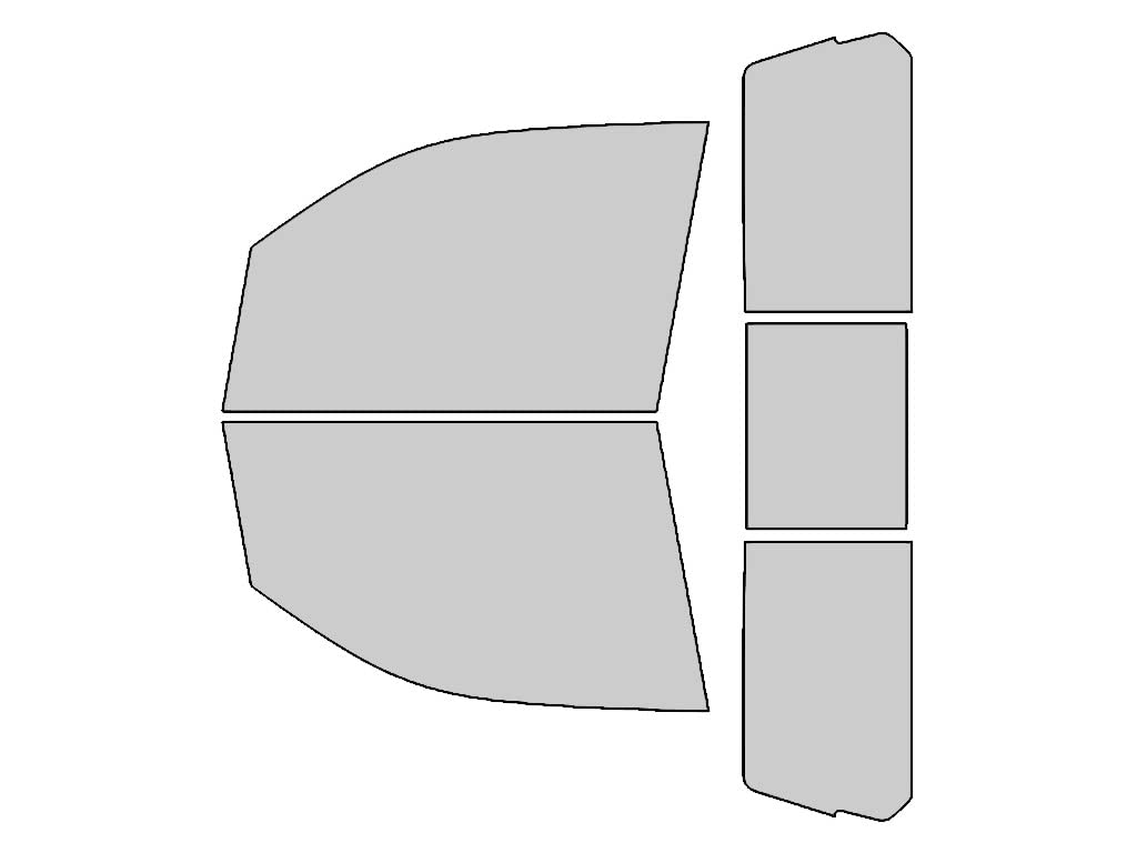 Rvinyl Window Tint Kit Compatible with Ram 1500 2019-2023 (2 Door Regular Cab) - Complete Precut Kit - 35%