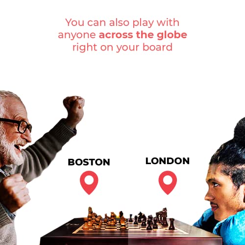 Square Off Grand Kingdom Set - World's Smartest Electronic Chess Board | Automated Chess Board for Adults & Kids | Magnetic Wooden Chess Sets with Self Moving Pieces - Thumbnail 4