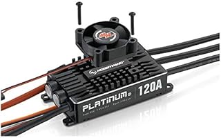 Hockus Accessories Platinum 120A V4 30203401 3-6S LiPo brushless ESC for RC Helicopter Airplane EDF - (Color: XT90 Connector)