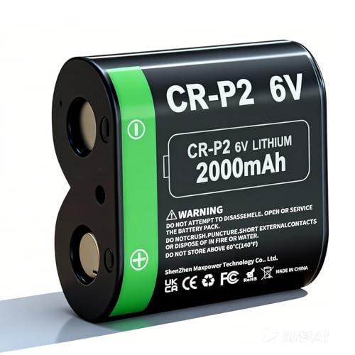 KOOAQQ CR-P2 Batteries (New Upgraded) 2000mAh 6 Volt Lithium Photo Battery Replaces 223A 2CR-P2 EL223AP and DL223A 1-Pack