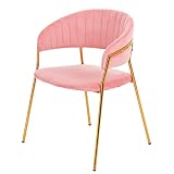BOWTHY Vanity Chair for Makeup Room - Mid Century Modern Accent Chair for Living Room Bedroom, Makeu