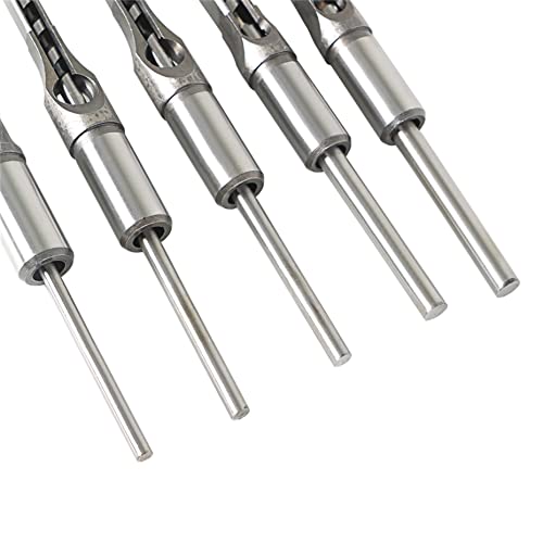 Kimllier KM-1221396-541588-LR 6Pcs Square Hole Drill Bit Hss Square Hole Saw Mortise Chisel Drill Bit Tools Wood Mortising Chisel Set thumb #3