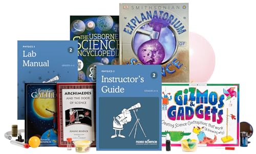 Noeo Science Physics 2 (Grades 4-6), Physics Books Complete Course with Lesson Plans, Lab Manuals and Experiments, Fun Homeschool Curriculum