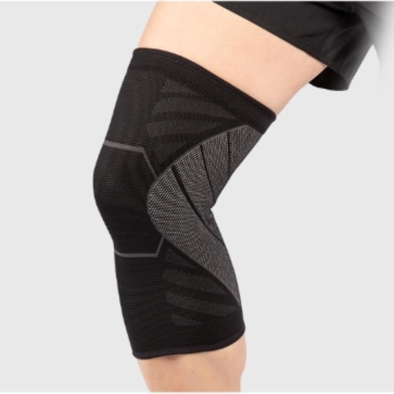 Knitted Nylon Sports Knee Pads Breathable Running Sweat-absorbent Silicone Basketball