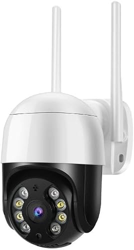 QX29 3.0MP HD WiFi IP Camera, Support Night Vision & Motion Detection & Two Way Audio & TF Card, US Plug
