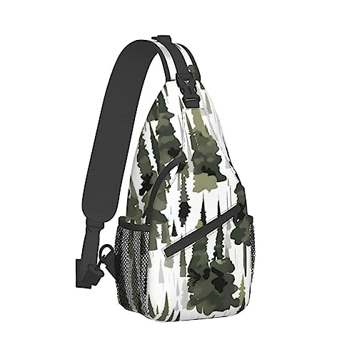 Sling sac à dos arbres camo multifonction et imperméable noir - 2