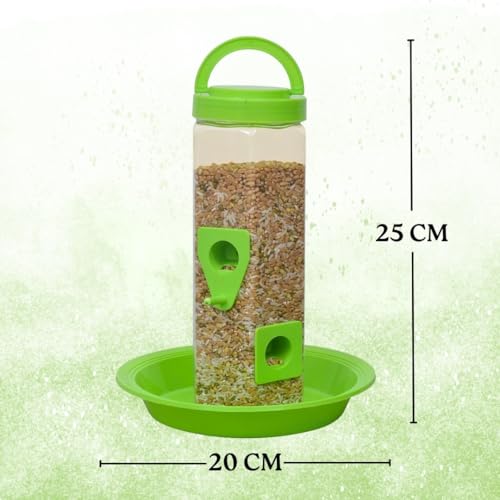 Image of Bird Feeder - Hanging Feeder for Outdoor Garden & Balcony (Food Feeder)
