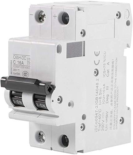 2P 250V Low-Voltage Dc Miniature Circuit Breaker For Solar Panels Grid System Din Rail Mount 16A #TOP23