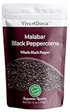 Viva Doria Malabar Peppercorn, Whole Black Pepper, Black Peppercorns For Grinder Refill (6 Ounce)