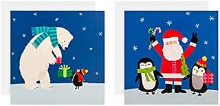 Hallmark Simply for You Christmas Card Pack - 30 Cards in 2 Cute Designs