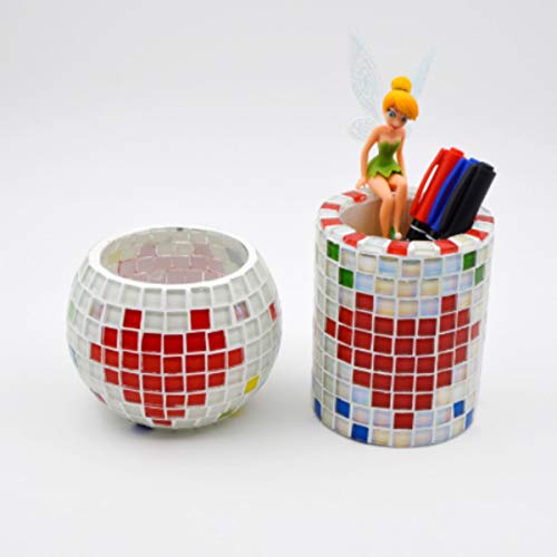 Mixed Color Crystal Mosaic Tiles,200pcs/bag Square Glass Mosaic Tiles for DIY Crafts Supplier Laser Crystall Mosaic Tile Creative Art Material (Mix Color)